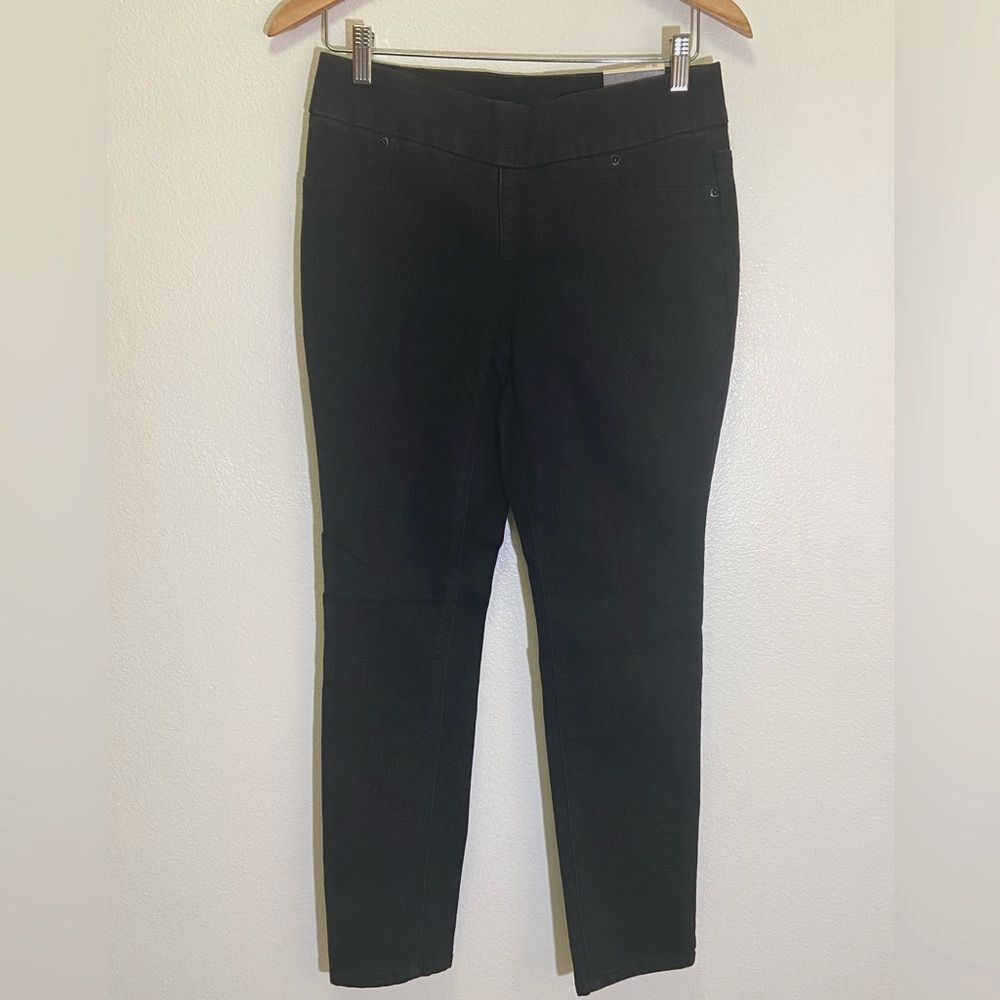 Chico’s - So Slimming Leggings in black wash - Size S/6 Petite - Chico's 0.5 NWT